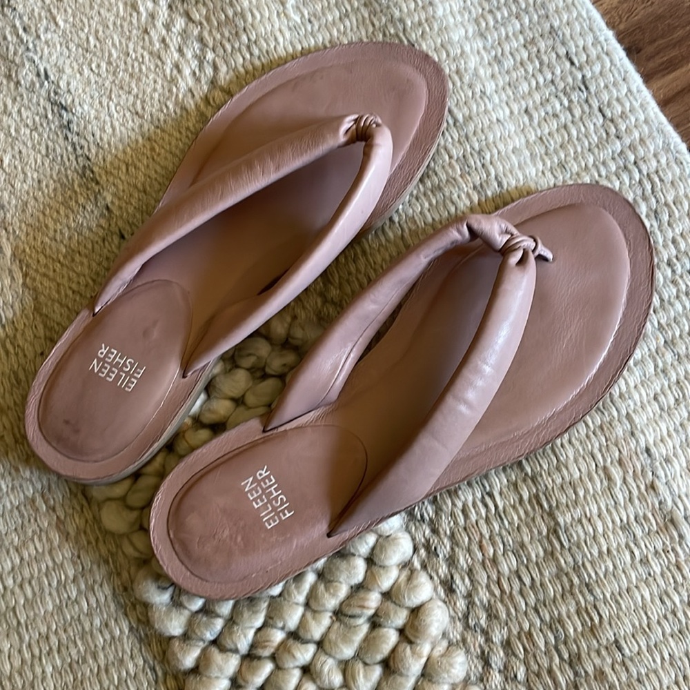 Eileen Fisher Dusty Rose Mauve Sandals